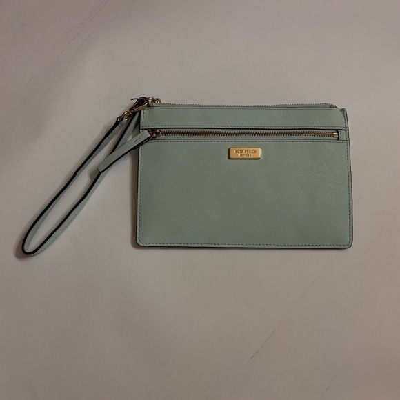 kate spade Handbags - Kate Spade Light Green/Sage Wristlet Clutch